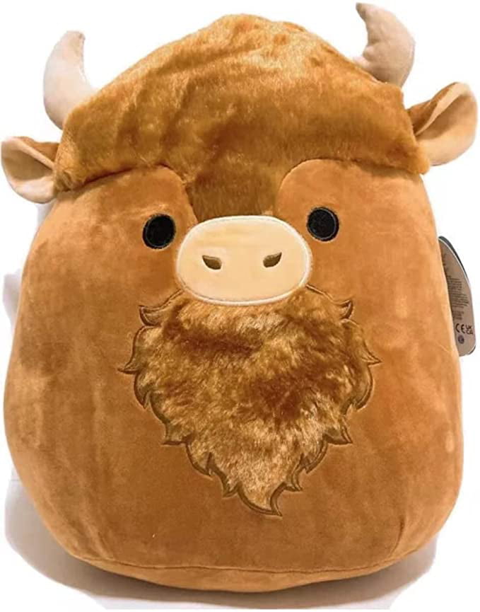 Squishmallow Official Kellytoy Plush Collectible Farm Squad Squishy Soft Animals (Wilfred Bison 7 inch)