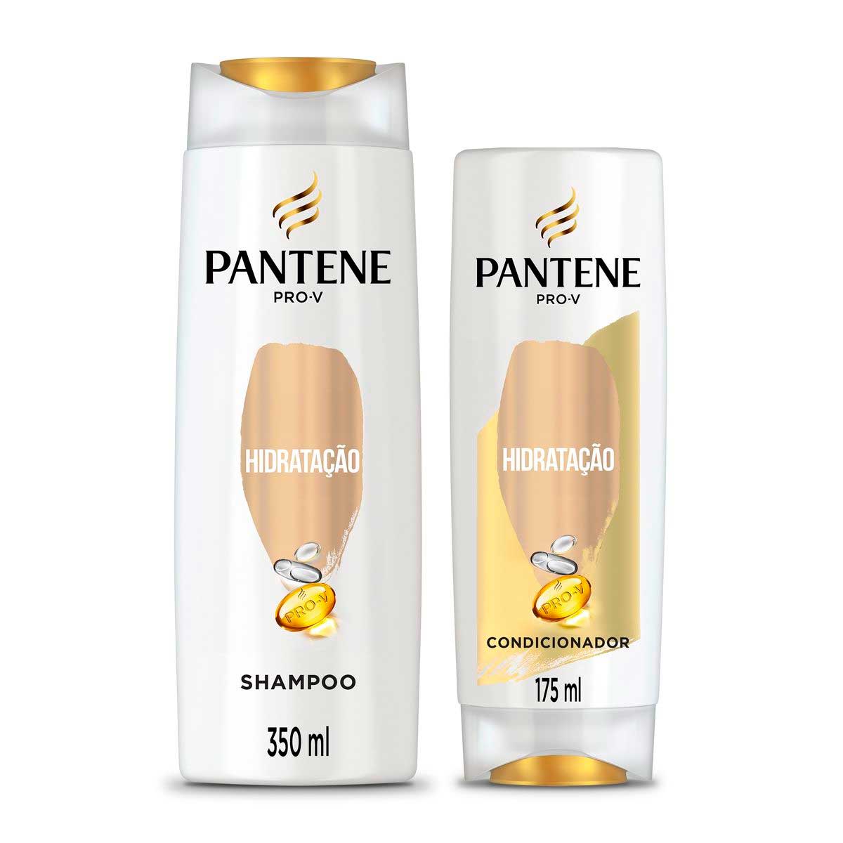 Kit Shampoo 350ml + Condicionador 175ml Pantene Pro-V Hidratacao