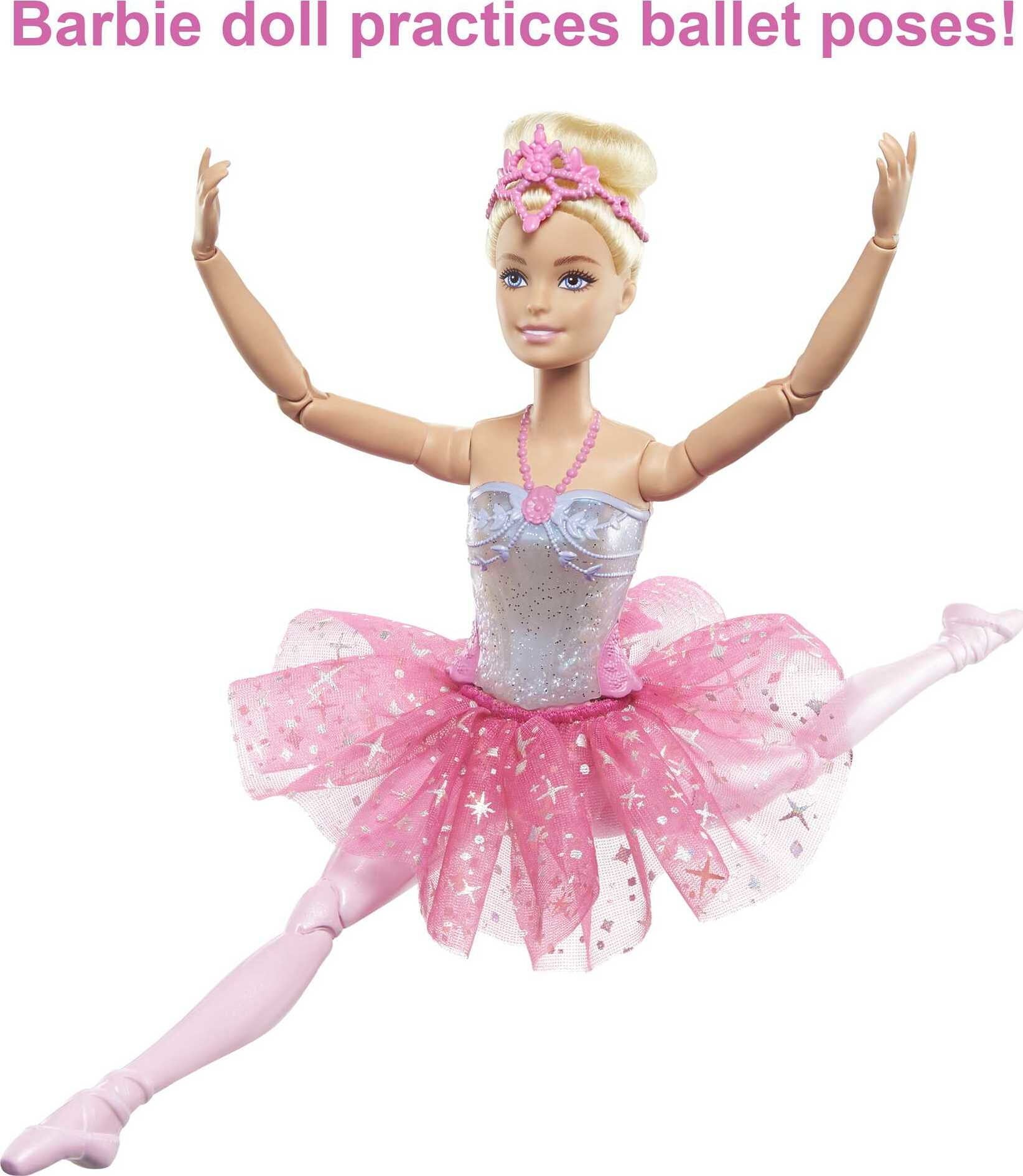 Barbie Dreamtopia Twinkle Lights Ballerina Doll, Blonde with Light-up Feature, Tiara and Tutu