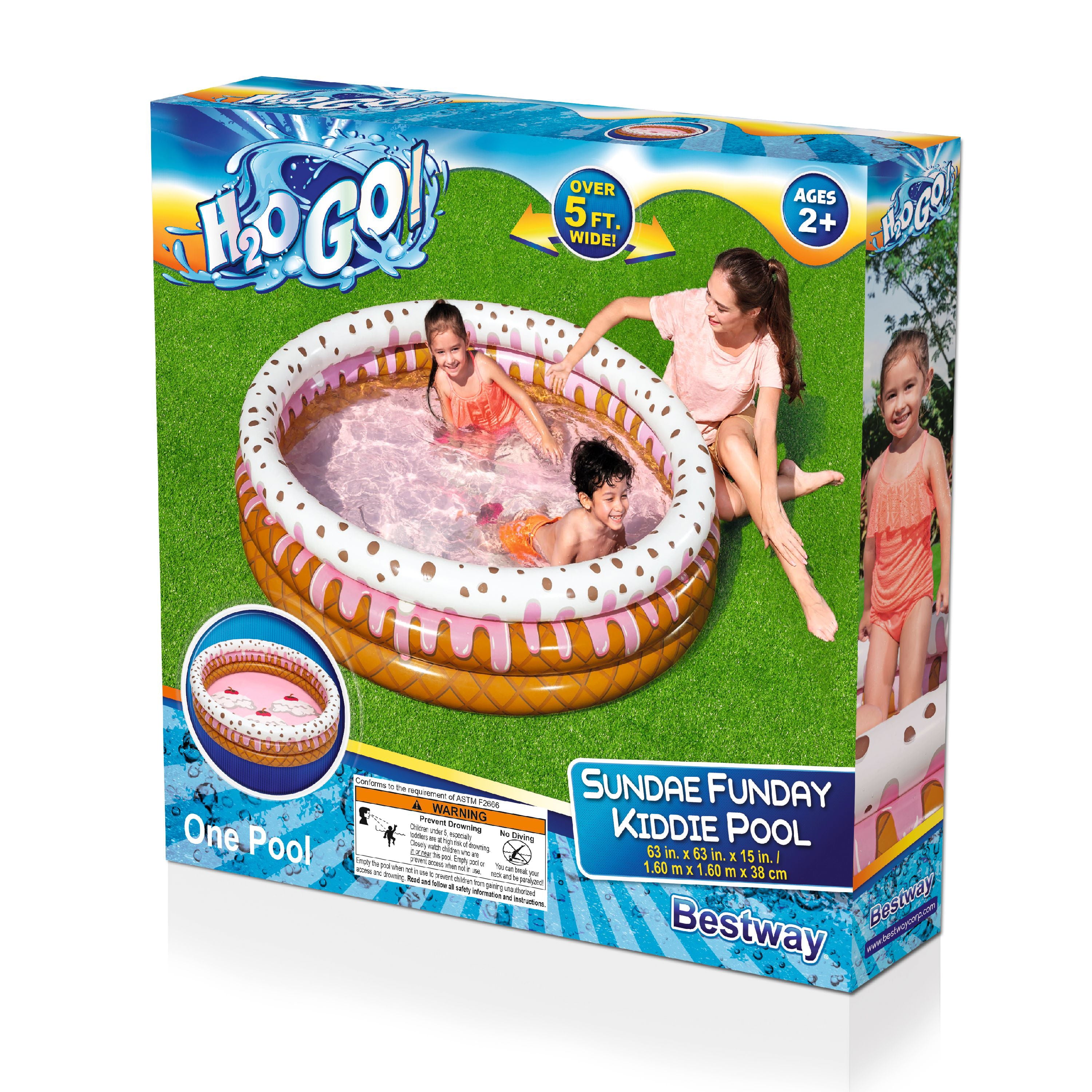 H2OGO! Sundae Inflatable Round Kiddie Pool 63