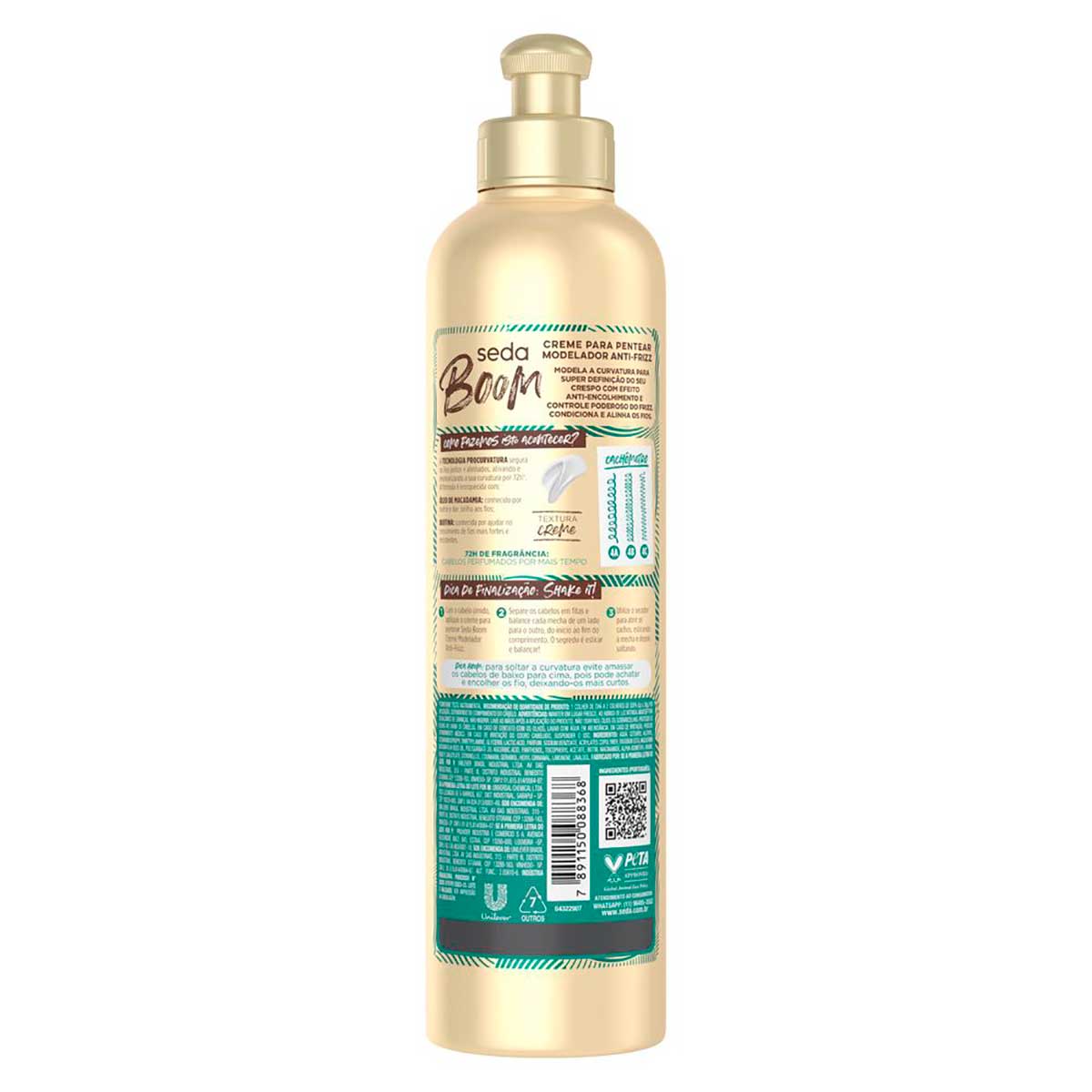 Creme de Pentear Seda Boom Modelador Antifrizz 350ml