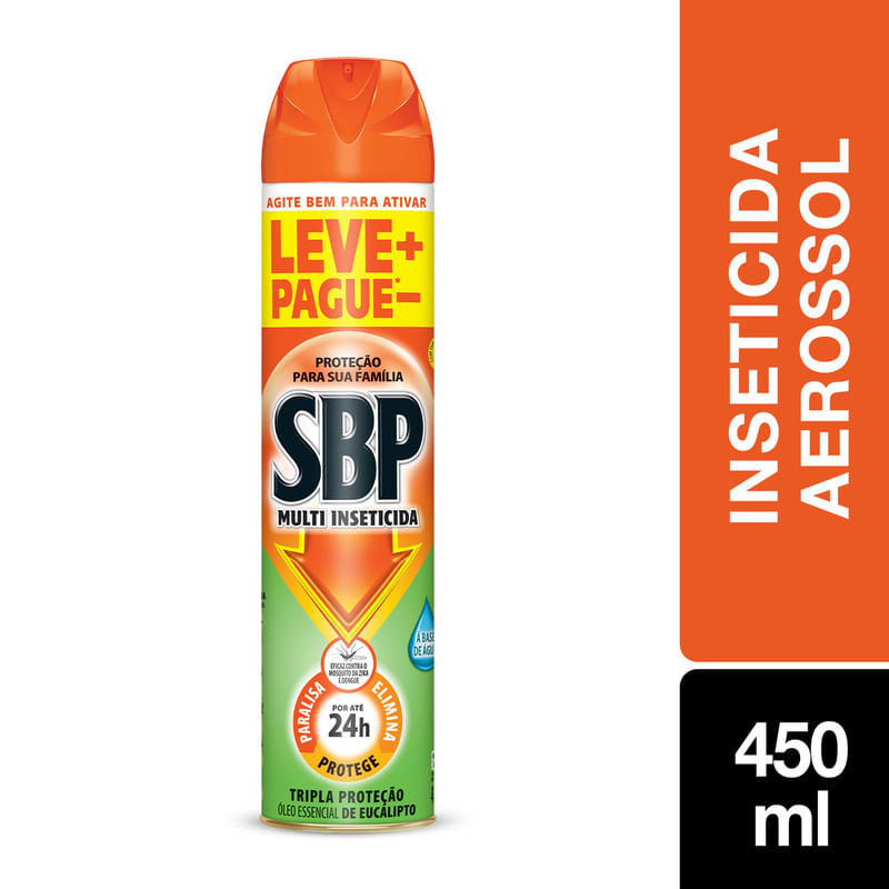 SBP Multi Inseticida Aerossol Oleo de Eucalipto 450ml Leve+ Pague