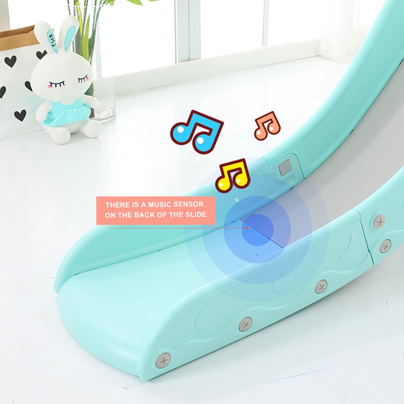 Baby products Birthday Gift Multifunctional Household Baby Slide Swing and  Frame Combination Children Indoor Slide With Music