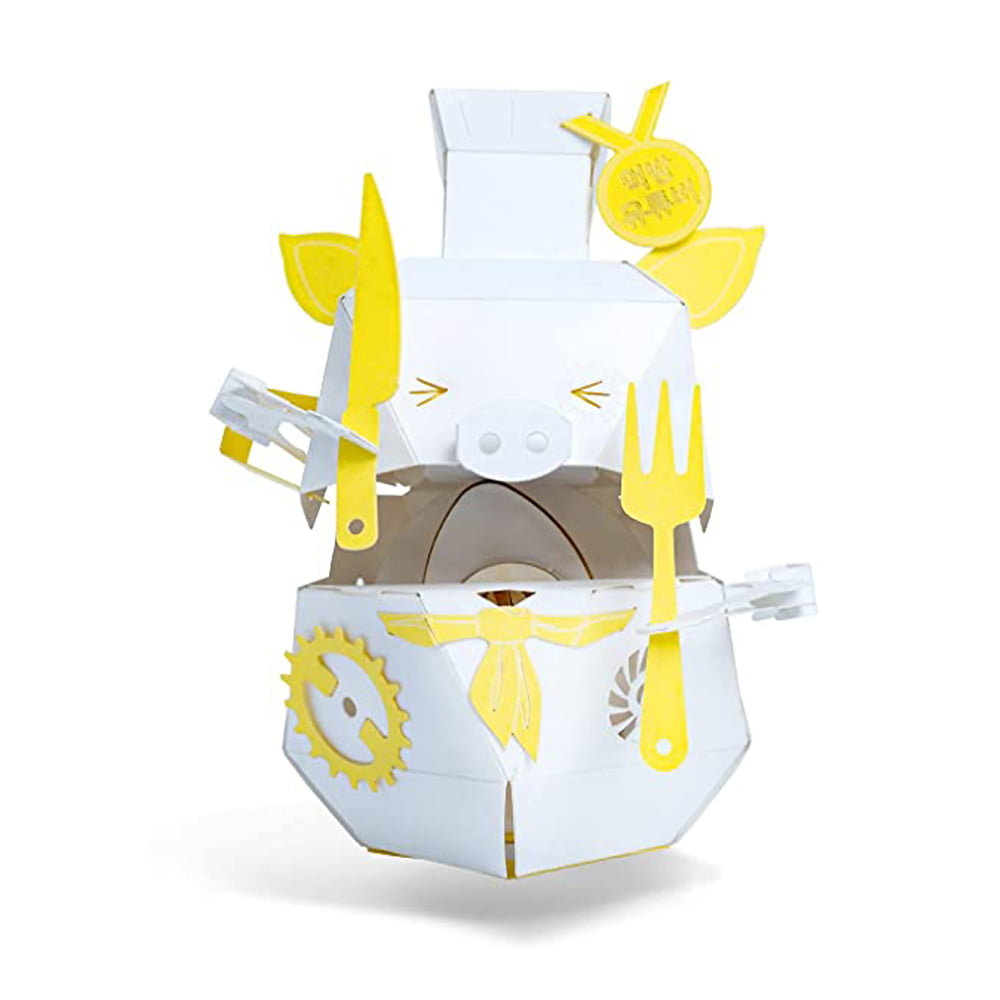 ROBOTRY Moving Paper Robots Making Kit， Chefu | CamandFollower - Learn Very Basic 5 Robot Mechanisms