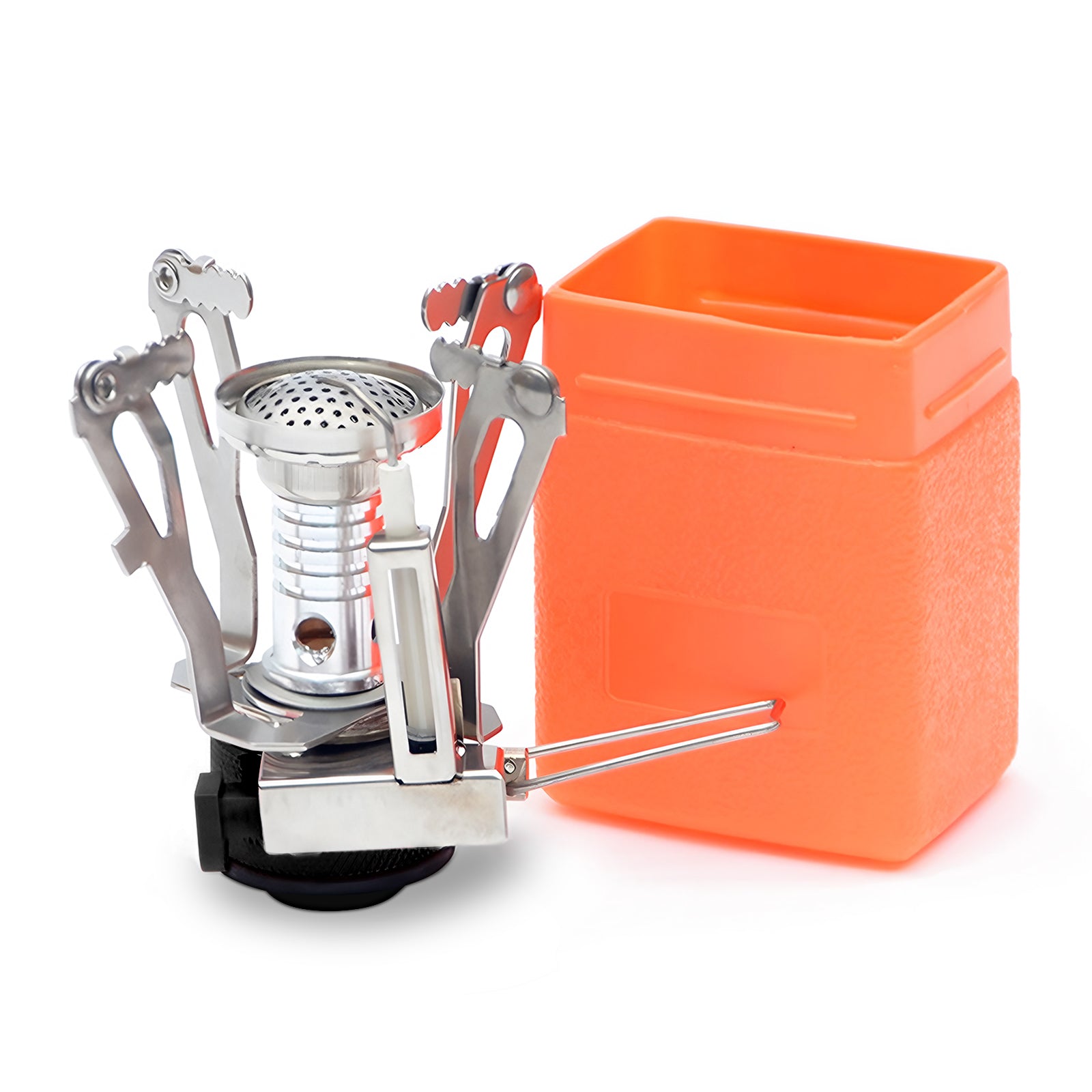 Portable Camping Stove, Lightweight Backpacking Stove, with Piezo Ignition Stable Support Windproof Camp Stove, for Outdoor Hiking, COOSERRY