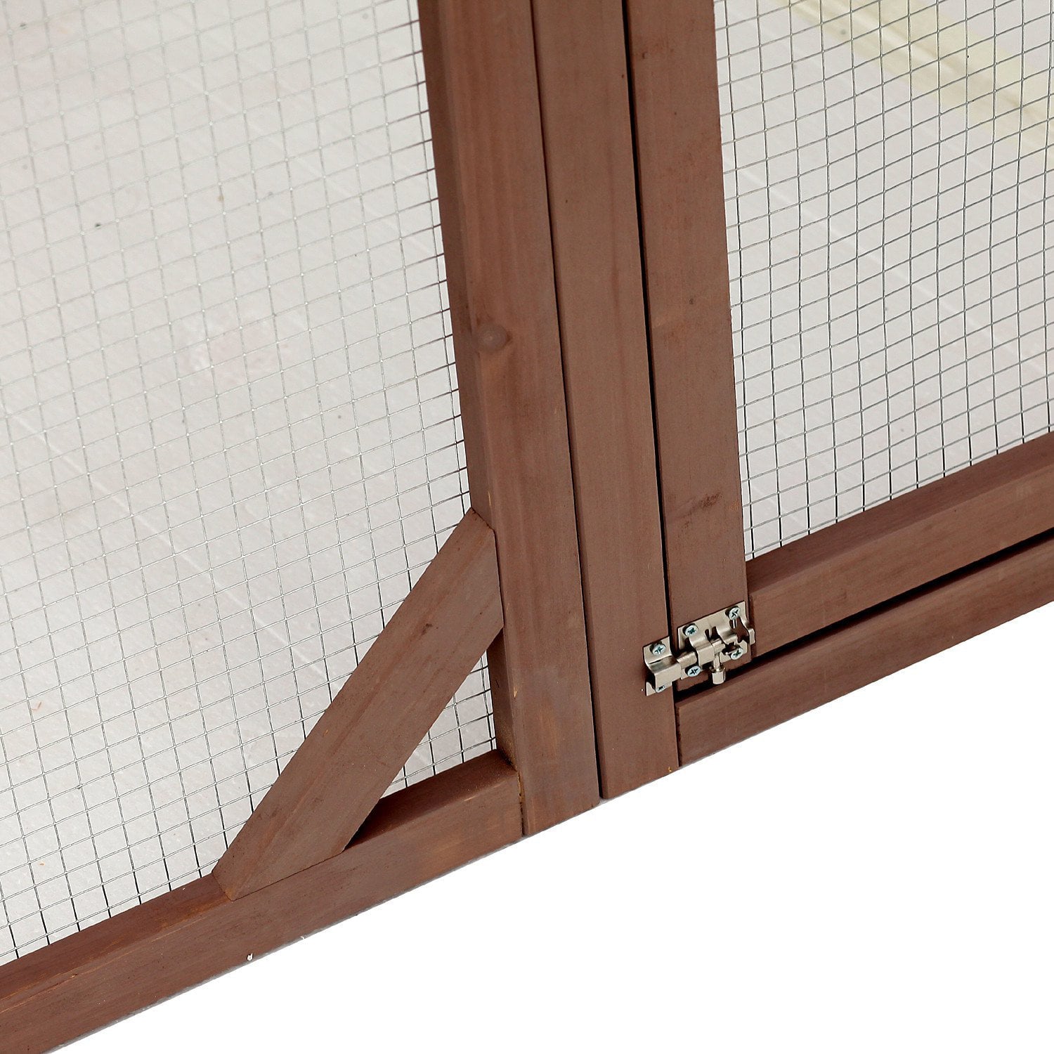 Pawhut Wooden Cat Enclosure Catio Cage With 3 Platforms， 71