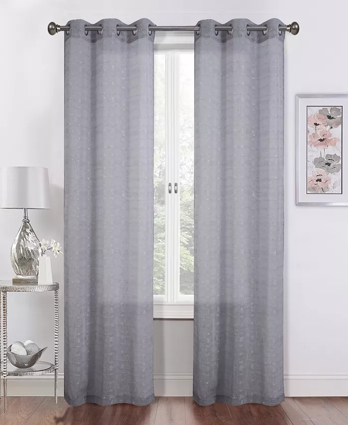 Dainty Home Shimmer Window Panel Set， 76