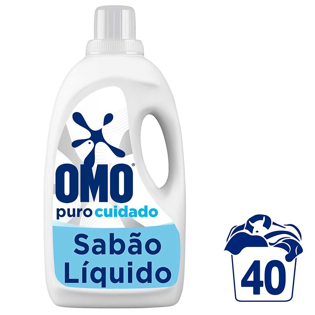 Sabao Liquido Omo Puro Cuidado 3L