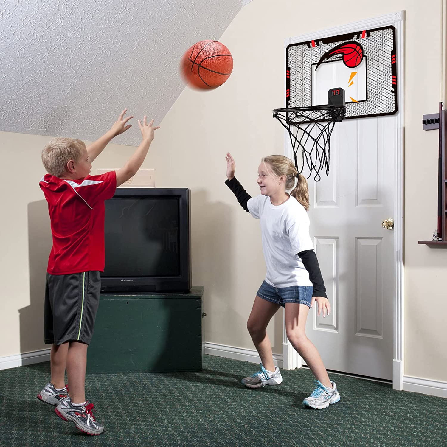Zmoon Basketball Hoop Indoor for Kids 16.5
