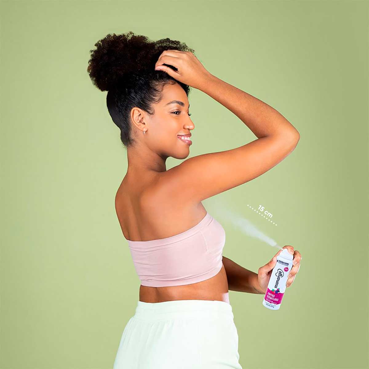 Desodorante Aerossol Antitranspirante Monange Feminino Frutas Vermelhas 150ml