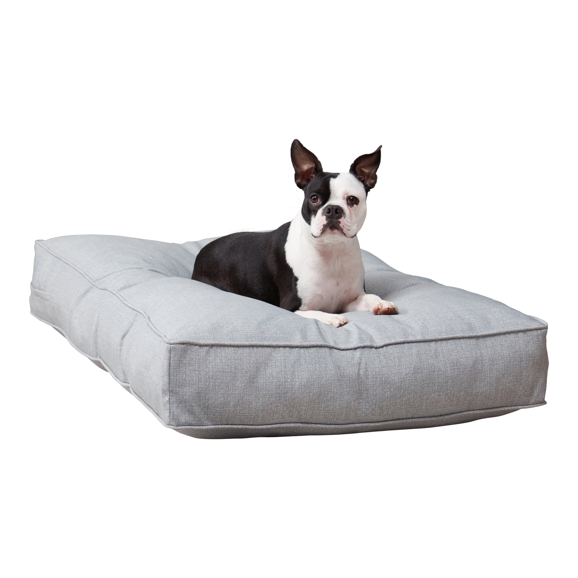 Happy Hounds Casey Indoor/Outdoor Pillow Style Dog Bed， Heather， Medium (42 x 30 in.)