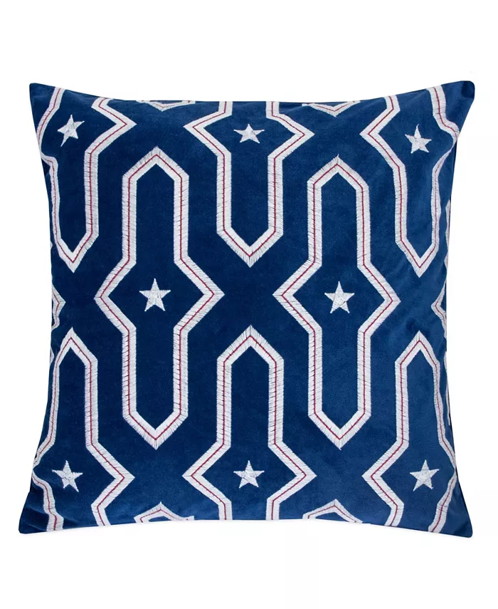 Homey Cozy Star Independence Day Square Decorative Throw Pillow