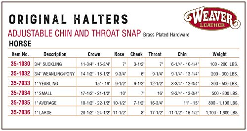 35-7035 average horse adjustable triple-ply nylon halter