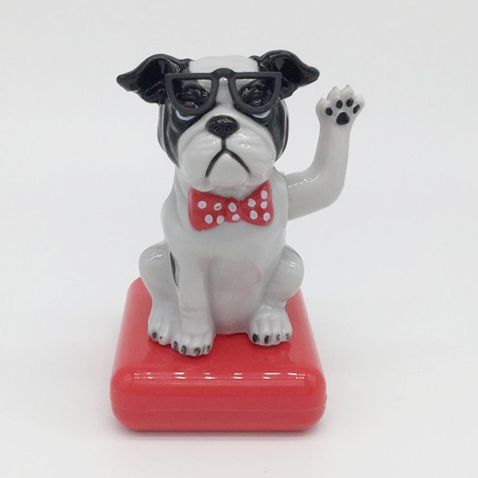 Car Dashboard Ornament Lucky Dog Automatic Swing Cute for Vehicle Decoration