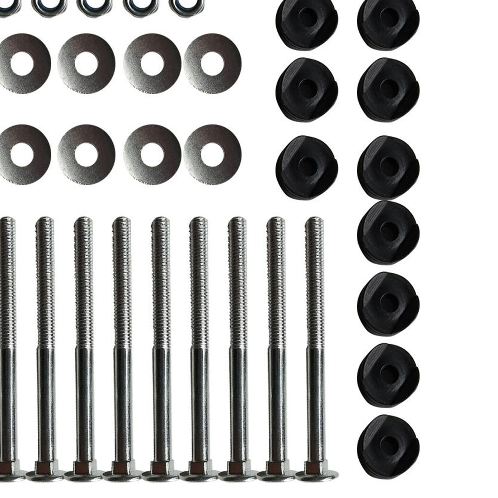 12pcs Black Trampoline Enclosure Pole Spacers Stability