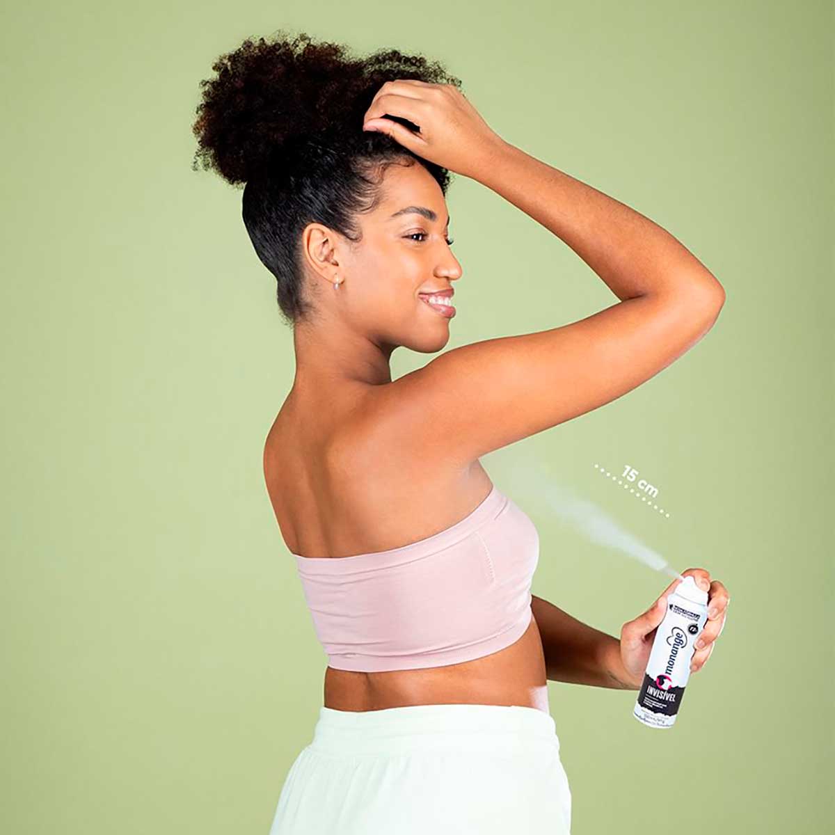 Desodorante Aerossol Antitranspirante Monange Feminino Invisivel 150ml