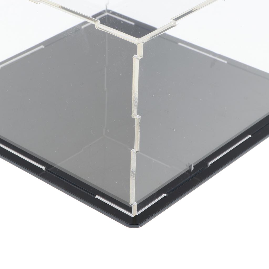 Acrylic Display Case Dustproof Boxes Container 24x17x24cm