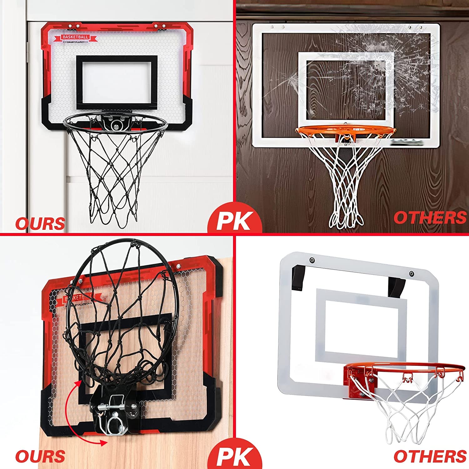 Zmoon Basketball Hoop Indoor for Kids 16.5
