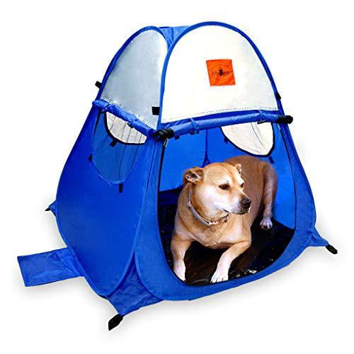 Pop Up Dog Tent Outdoor Camping Large Doggy UV Sun Shelter for Shade and Weather Protection - Perfect for Yard， Beach and Outdoors!