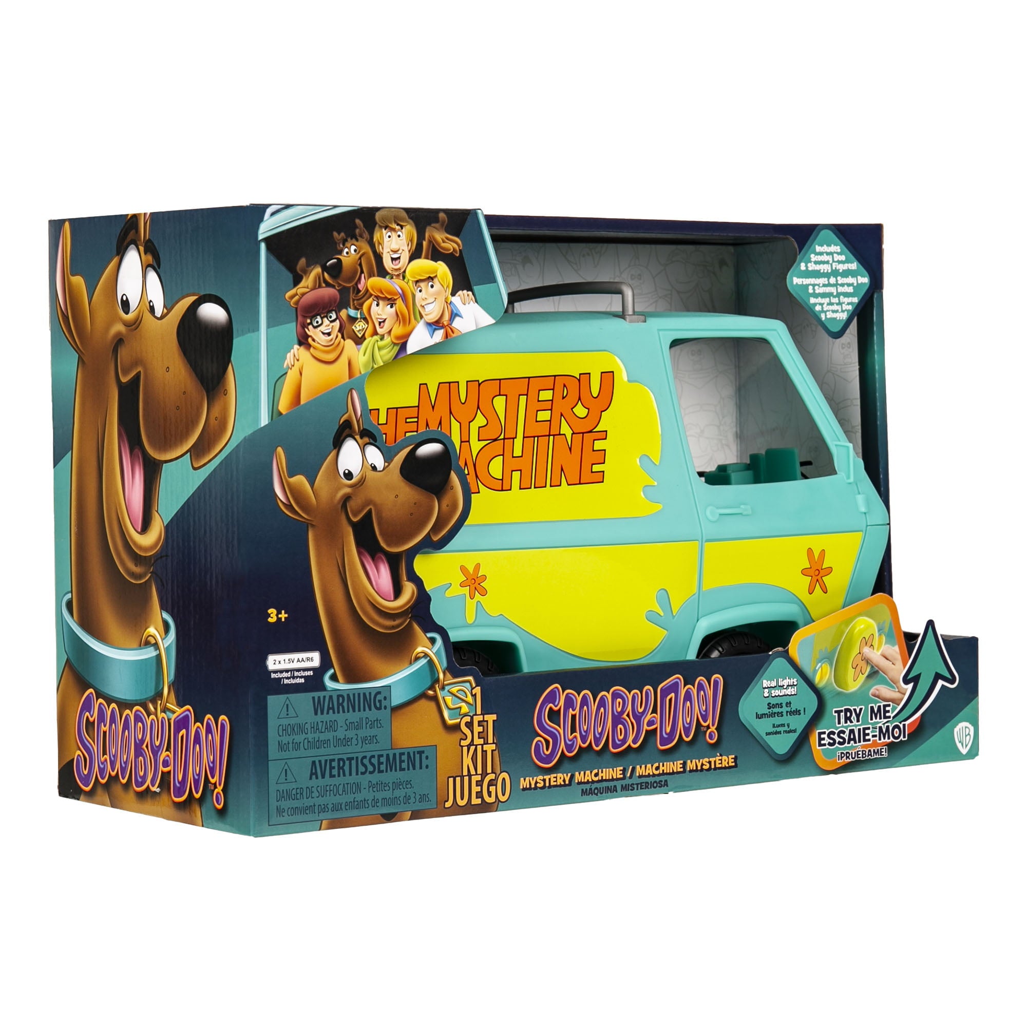 Scooby Doo Mystery Machine - Lights and Sounds - Includes 2 Figures