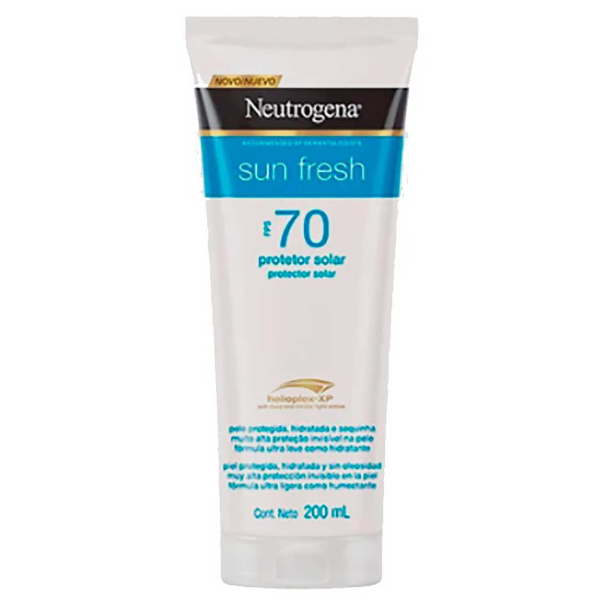 Protetor Solar Corporal Locao FPS 70 Neutrogena Sun Fresh 200ml