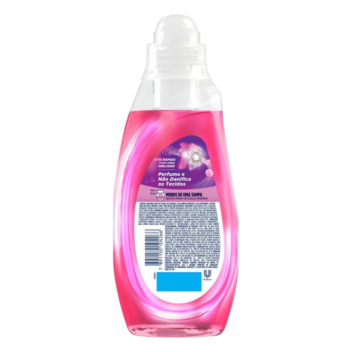 Lava Roupas Liquido Ciclo Rapido OMO Acao Cuidado 750 ml