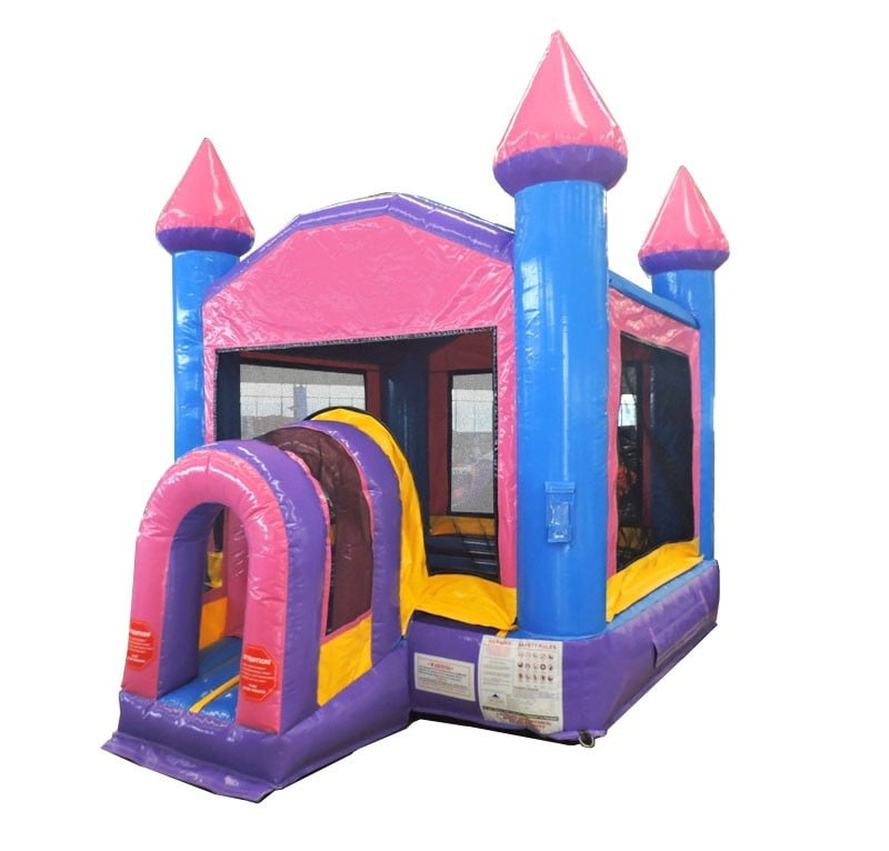 TentandTable Commercial Inflatable Bounce House - Pink Kids Bouncy Castle