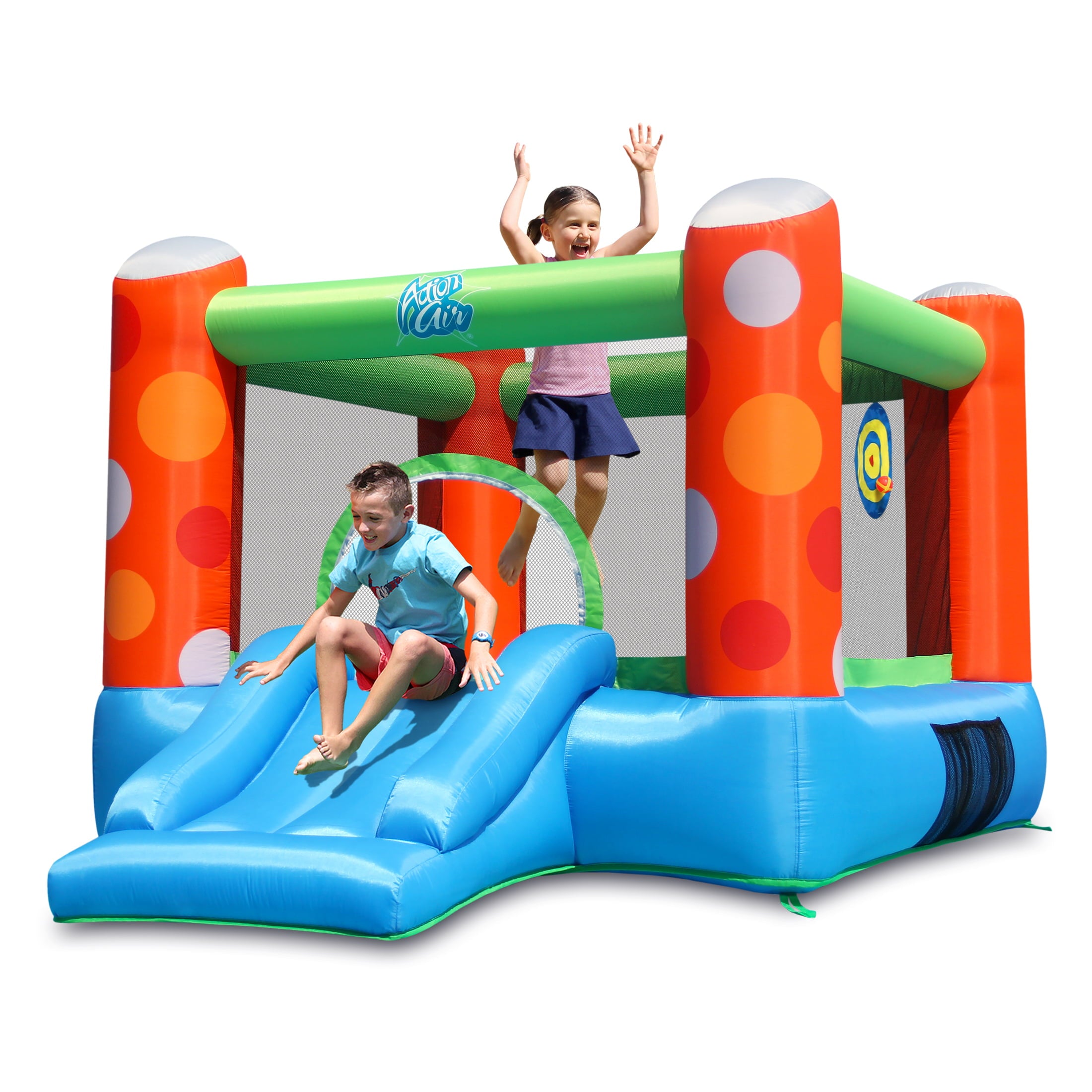 Action Air Inflatable Bounce House，  Jumping Castle with Blower for Kids