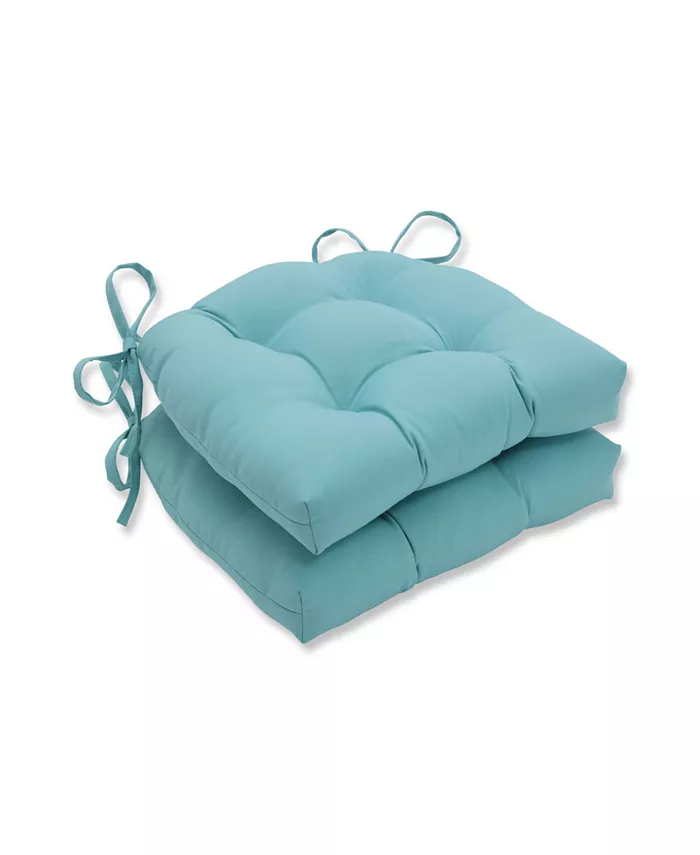 Pillow Perfect Radiance Pool Reversible Chair Pad， Set of 2