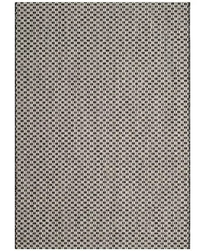 Safavieh Courtyard Black and Light Gray 5'3