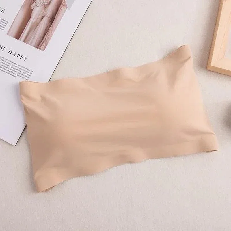 Sutiãs Sem Alça Monabelle™  em Seda Gelo / Kit com 4 Unidades de Cores Diferentes!