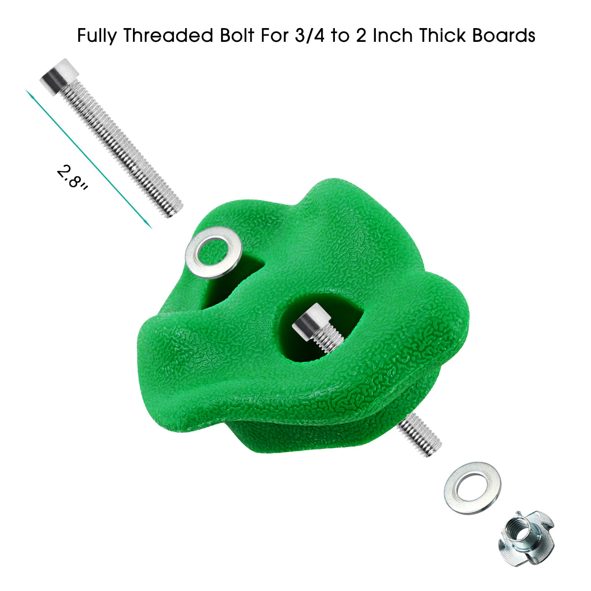 Sekkvy 20 PCS Rock Climbing Holds for Kids Wall Climb with 9.8 Ft Climbing Rope and 2 Handles Indoor Outdoor Colorful Playset Includes Mounting Hardware