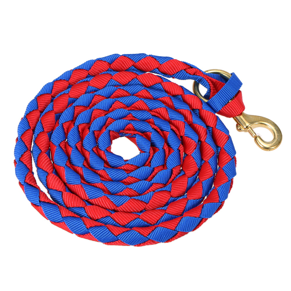 Braided Horse Rope Horse Leading Rope Braid Horse Halter with Brass Snap 2.0M / 2.5M / 3.0M