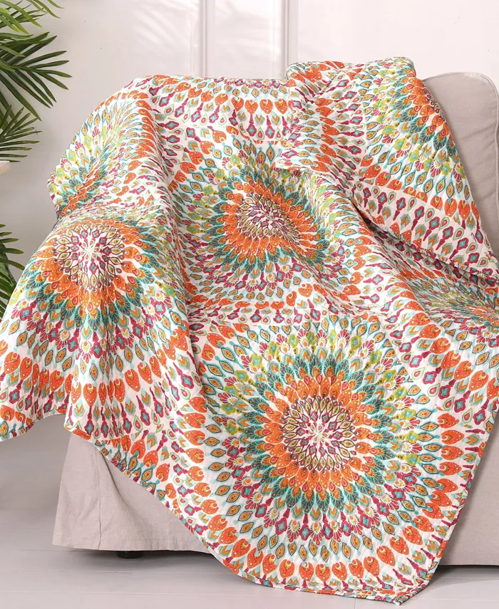Levtex Mirage Medallion Quilted Throw， 50
