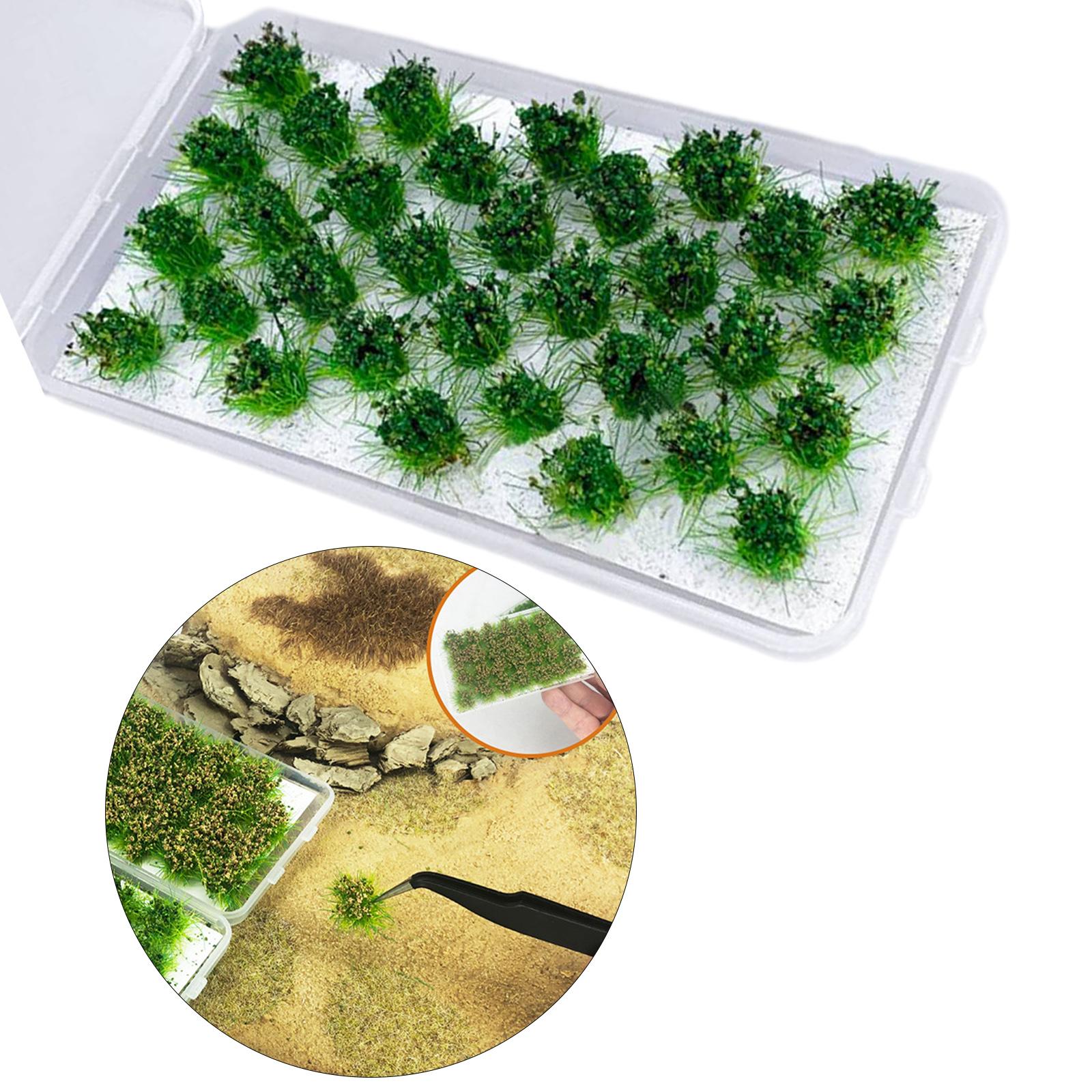 Cluster Grass Tufts Miniature Static Scenery Model Artificial Grass Railway 32 strains