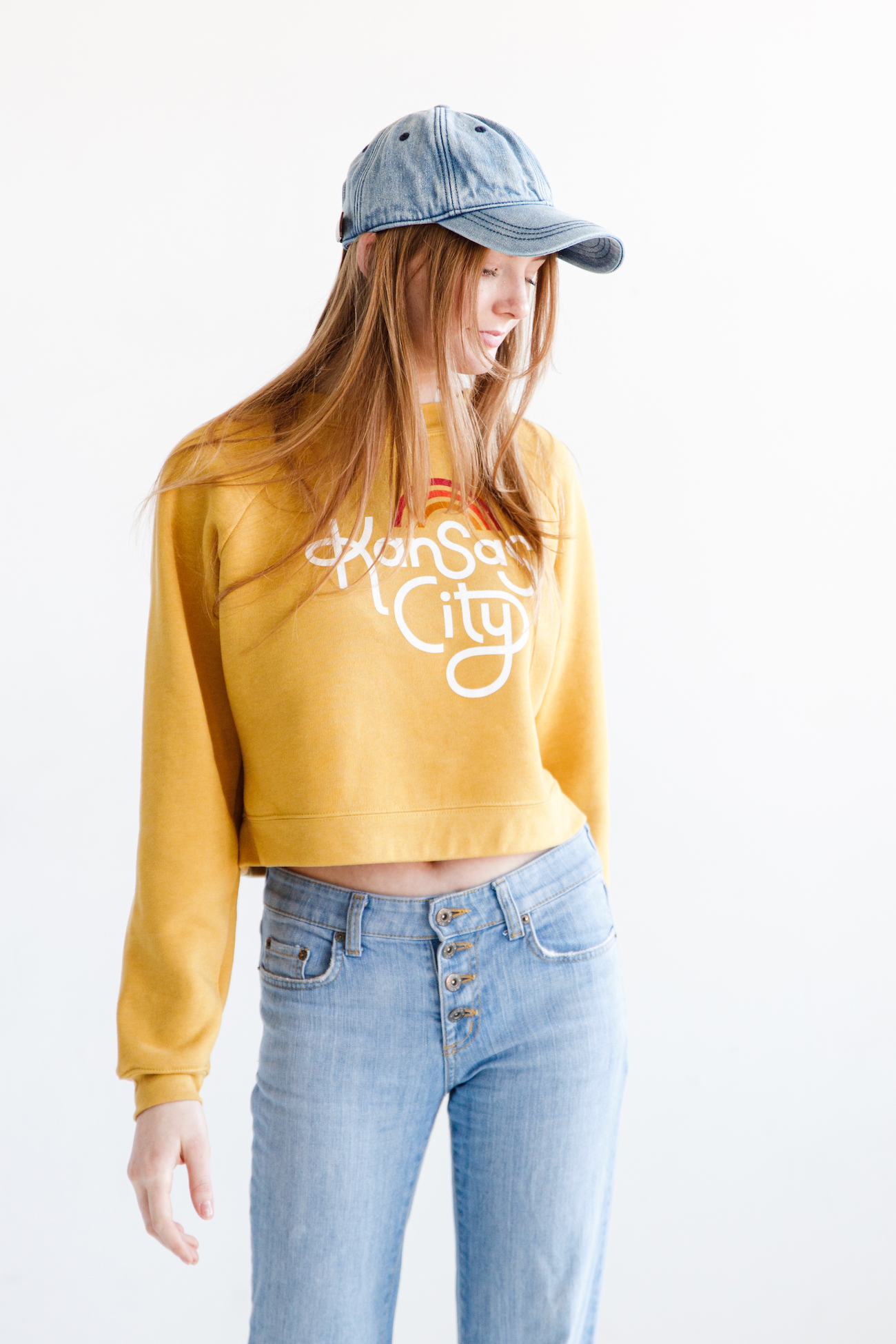 Retro Kansas City Cropped Sweatshirt