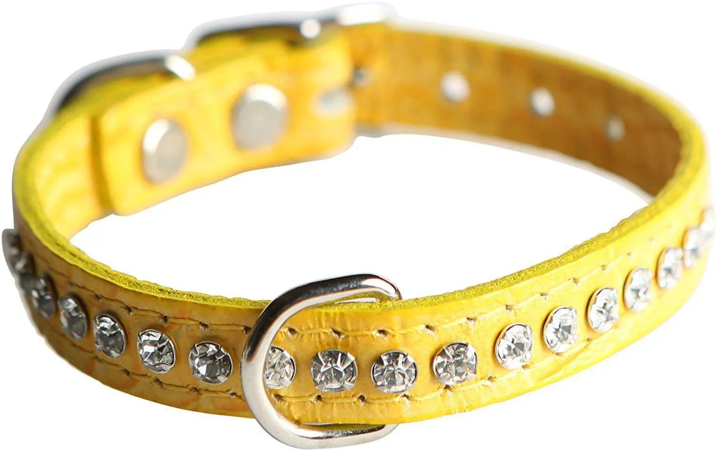 OmniPet Signature Leather Crystal Dog Collar Made in USA