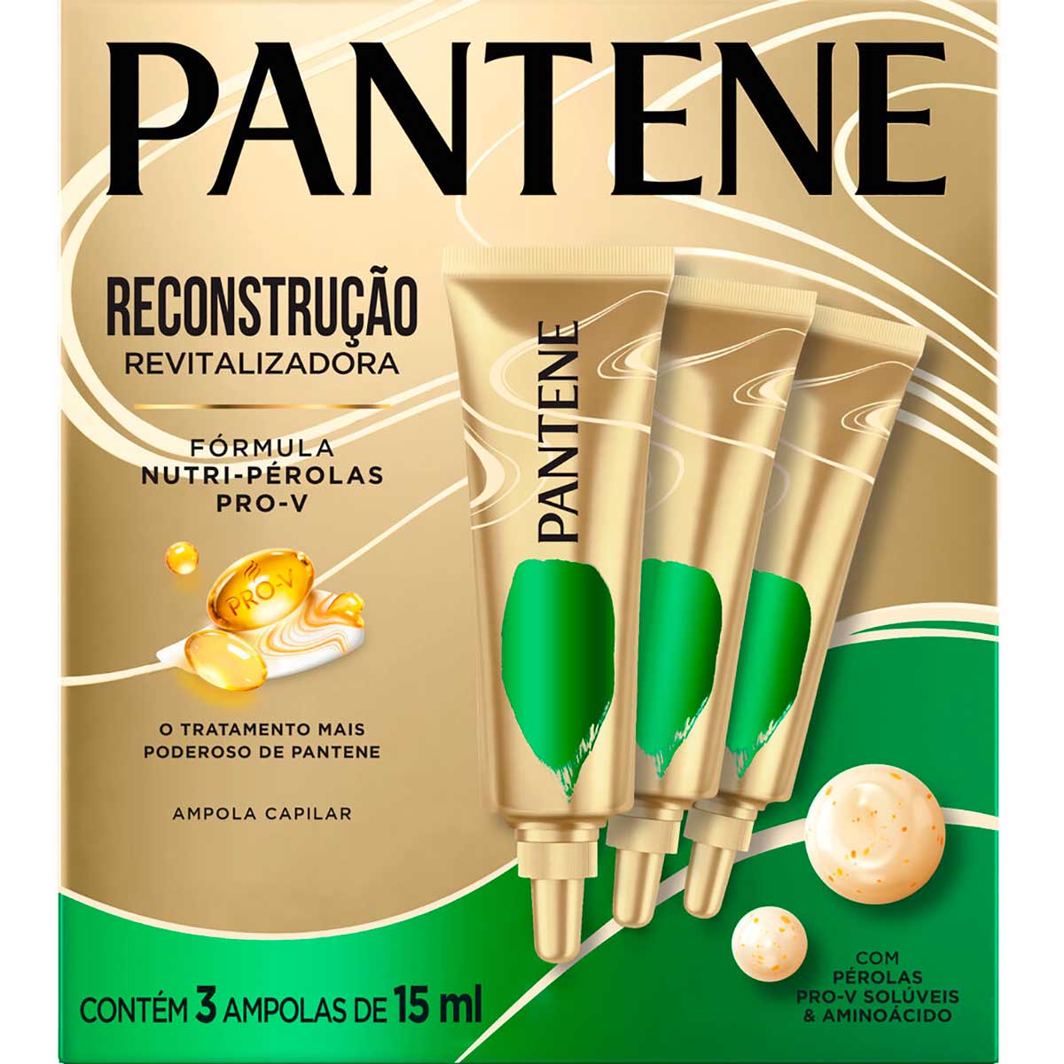 Kit Ampola Capilar Pantene Reconstrucao 45ml
