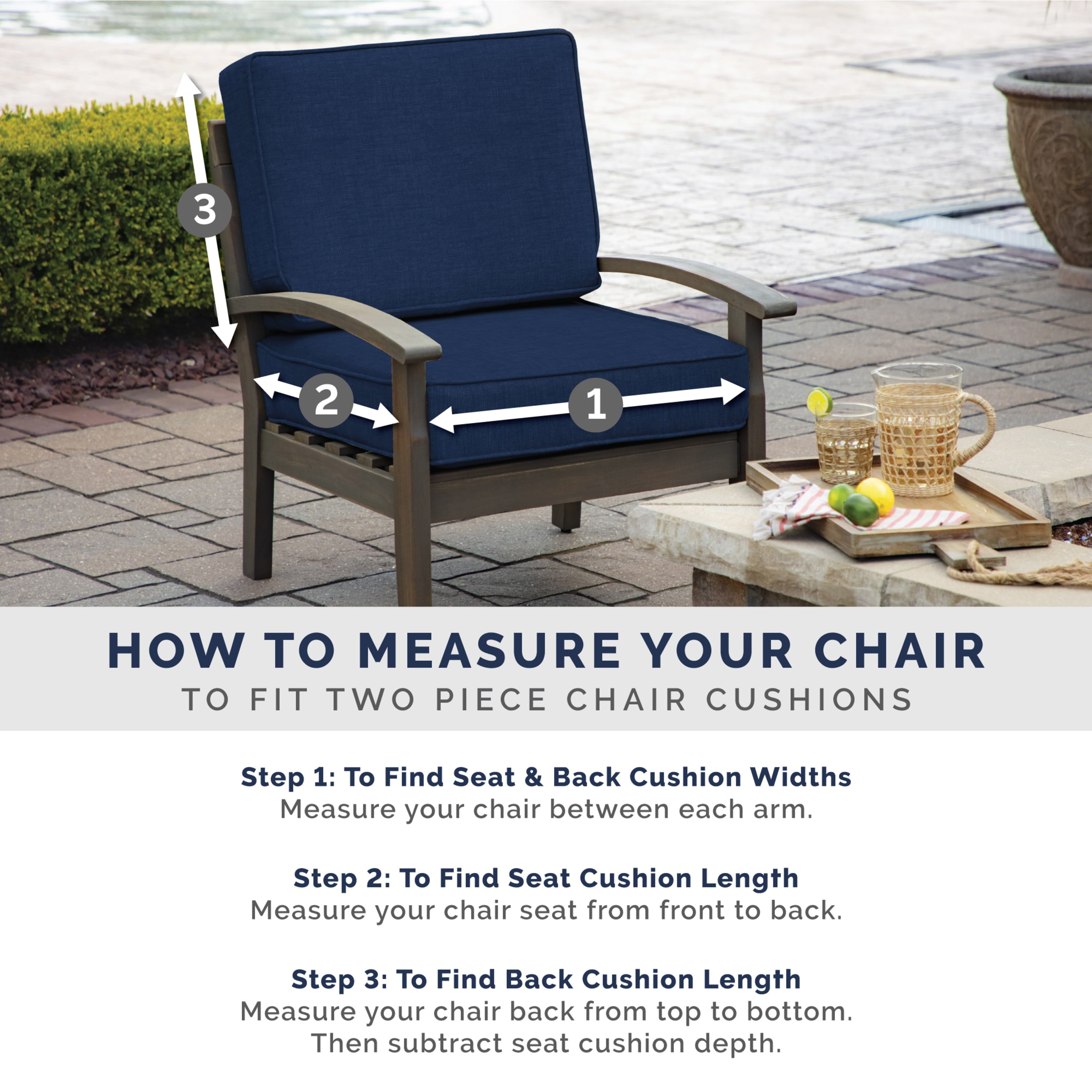 Arden Selections Oceantex Outdoor Bench Cushion 48 x 18， Ocean Blue