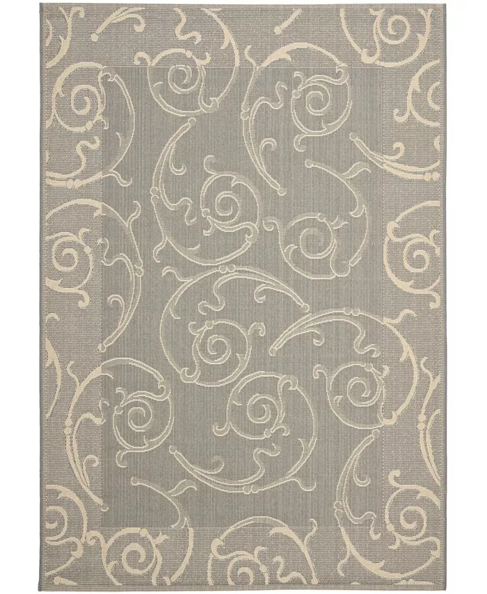 Safavieh Courtyard Gray and Natural 6'7
