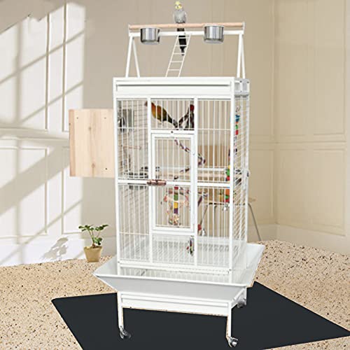 Resilia Under Pet Cage Mat for Bird Cages， Reptile Aquariums， Dog Kennels， Water-Resistant Pad for Carpeted Floors and Surfaces， 30 Inches x 48 Inches， Clear