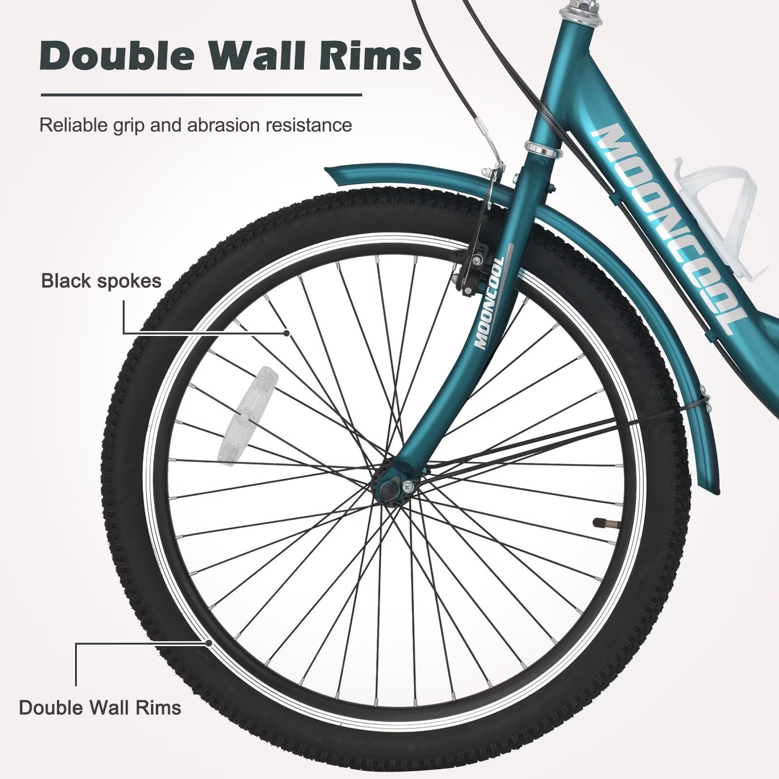 Lilypelle Adult Tricycles 7 Speed 20/24/26 Inch Three Wheel Bike Cruiser Trike with Low-Step Through Frame/Large Basket for Men， Women， Seniors