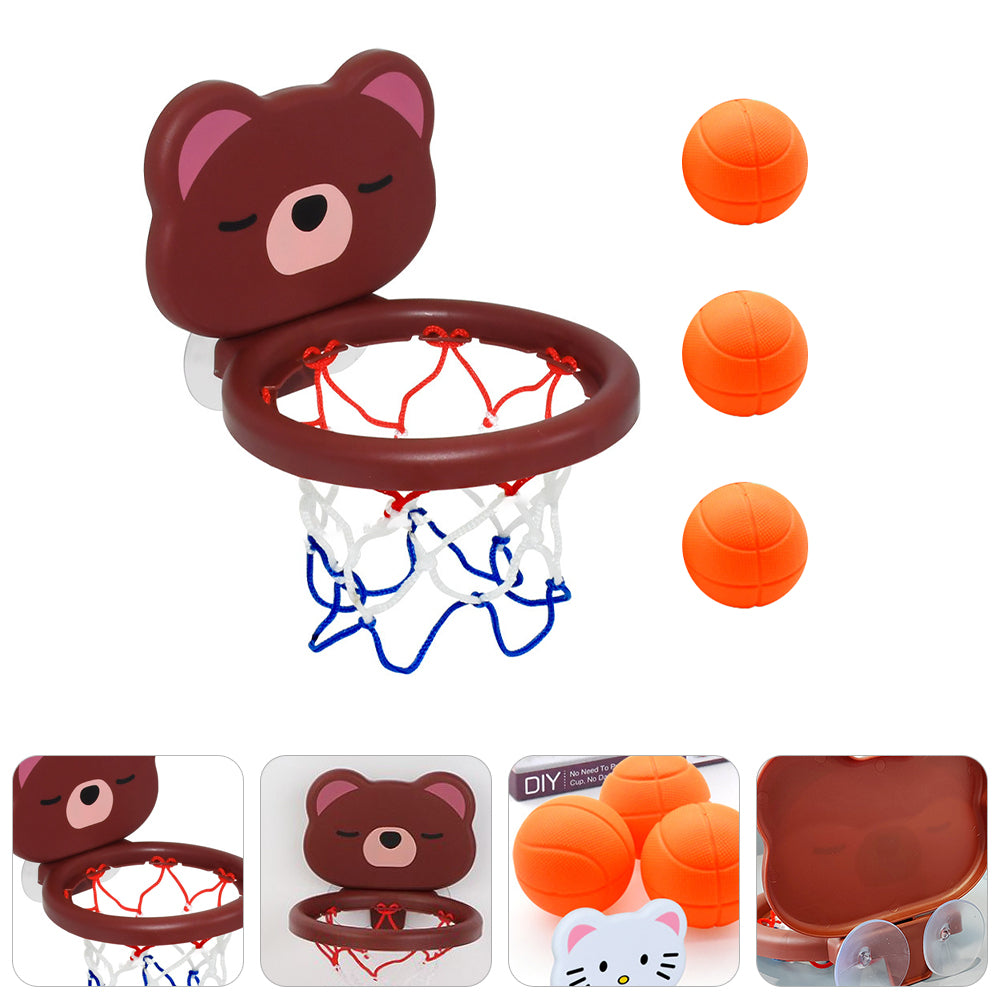 1 Set Children's Basketball Rack Set Bathroom Ball Basket (Assorted Color)