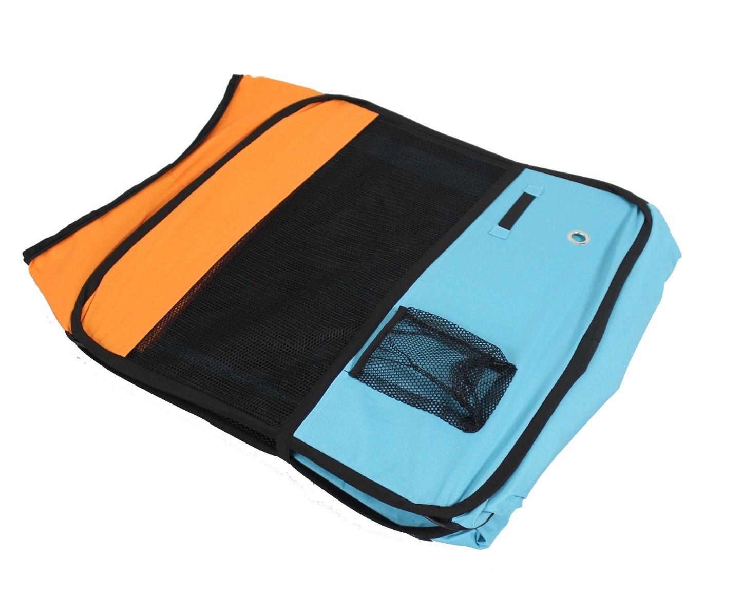 Fabulous Pet Small Water Resistant Portable Doggie， Dog， Puppy， Cat， Kitten Play Pen-Blue/Orange