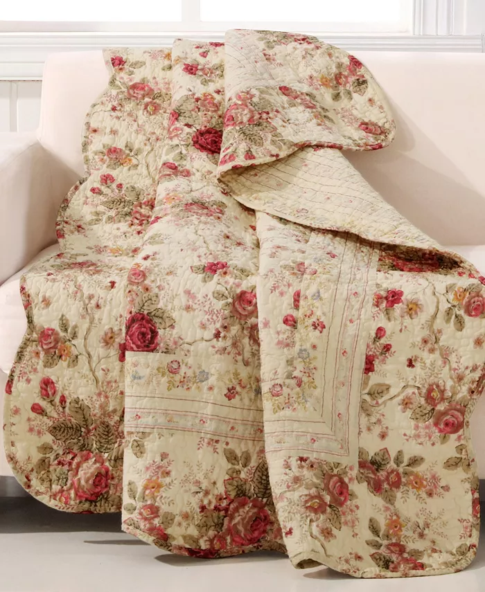 Greenland Home Fashions Antique Rose Throw 50