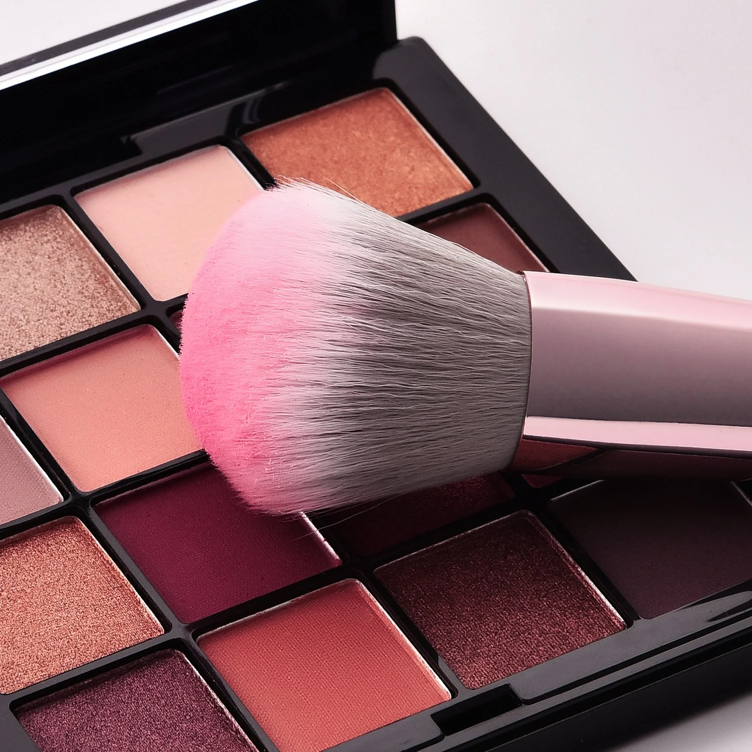 10 Piece Rose Gold Makeup Brush Set