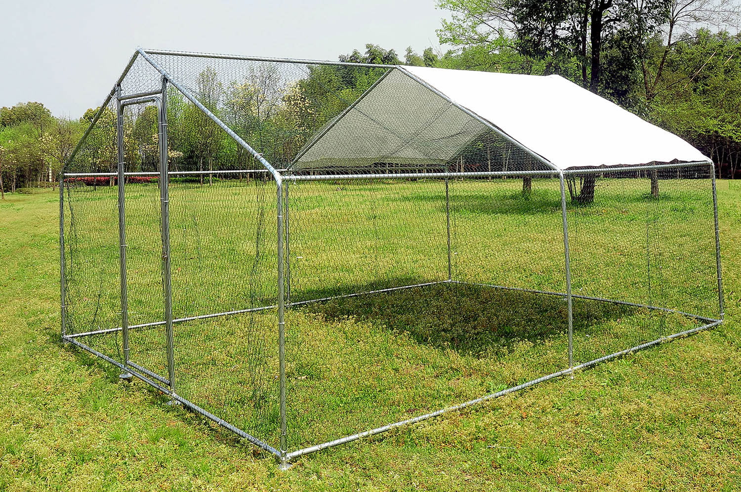 Walnest 13x10 ft Walk in Coop Chicken Run Backyard Hen House Poultry Rabbit Cage and Cover
