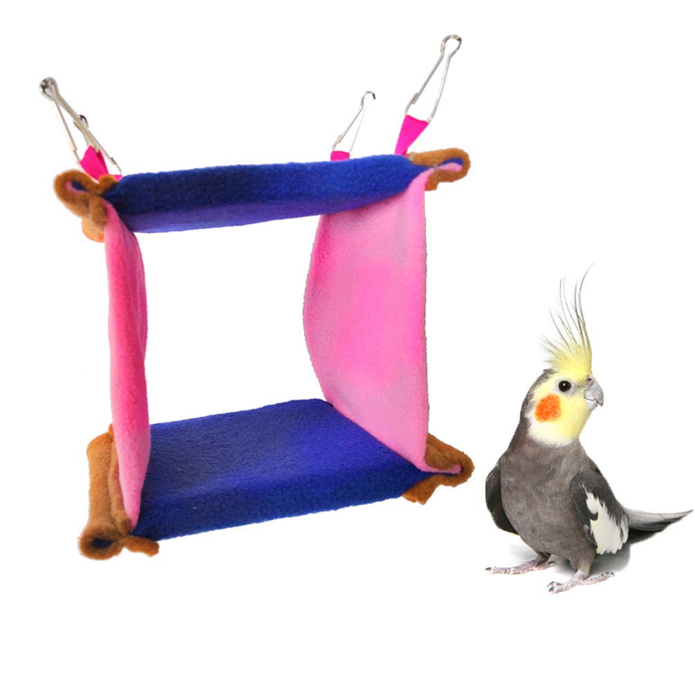 ISHANTECH Bird Nest House Bed Hammock Toy Cage Perch Stand