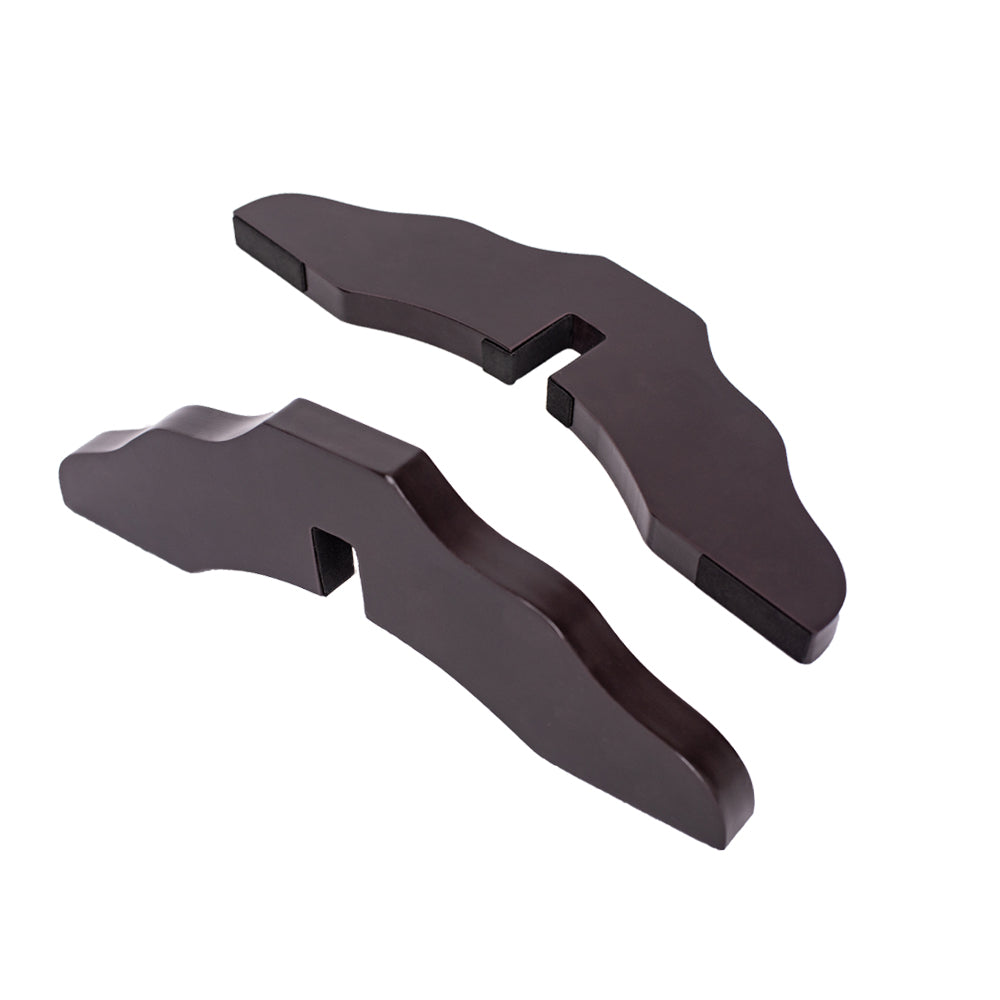 Unipaws Support Feet for Wooden Pet Gate， Freestanding Dog Gate， Set of 2， Design for 0.71 inches Thickness Panel，Espresso