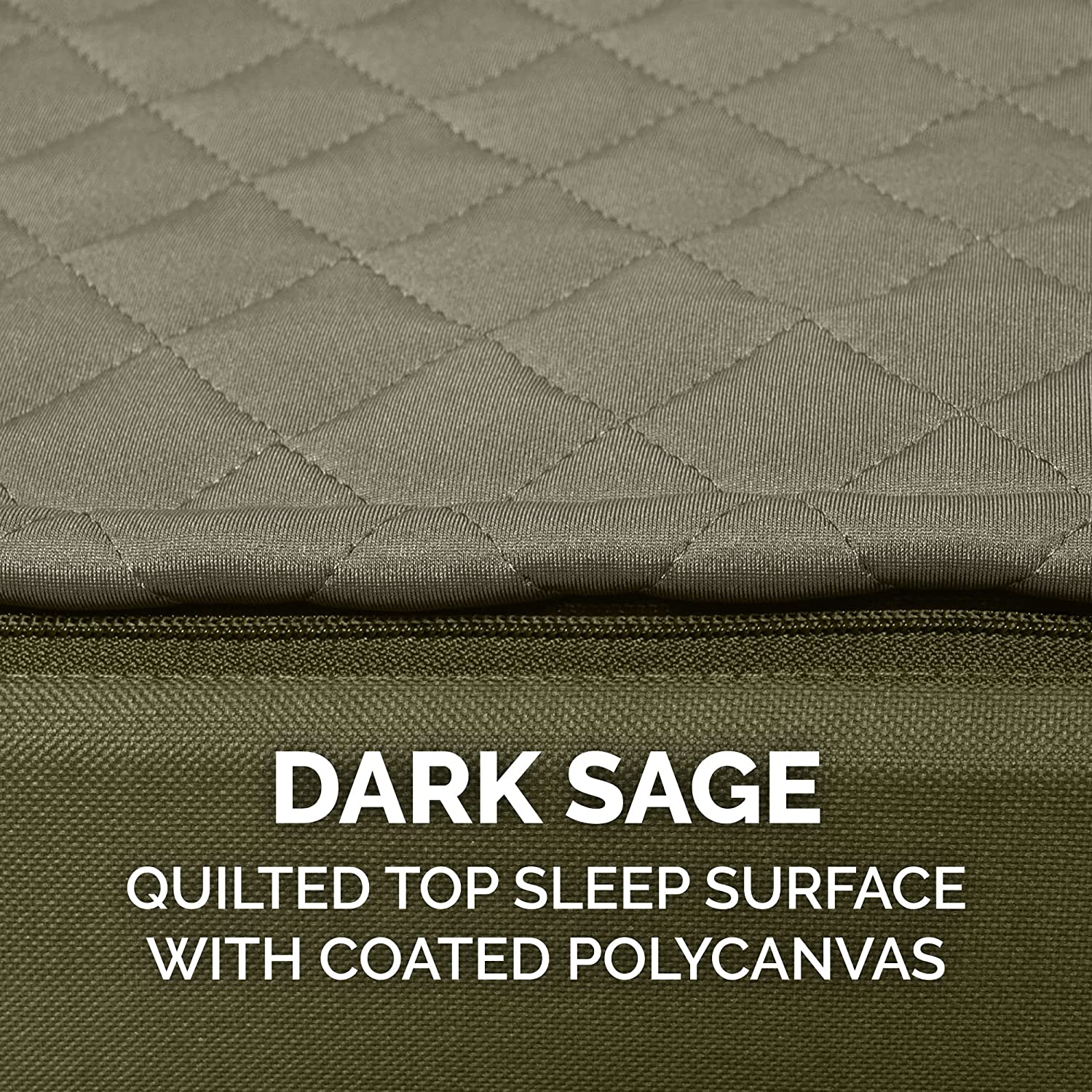 Furhaven Large Orthopedic Dog Bed Water-Resistant Indoor/Outdoor Quilt Top Convertible Mattress w/ Removable Washable Cover - Dark Sage， Large Convertible Quilt Top (Dark Sage) Large Orthopedic Foam